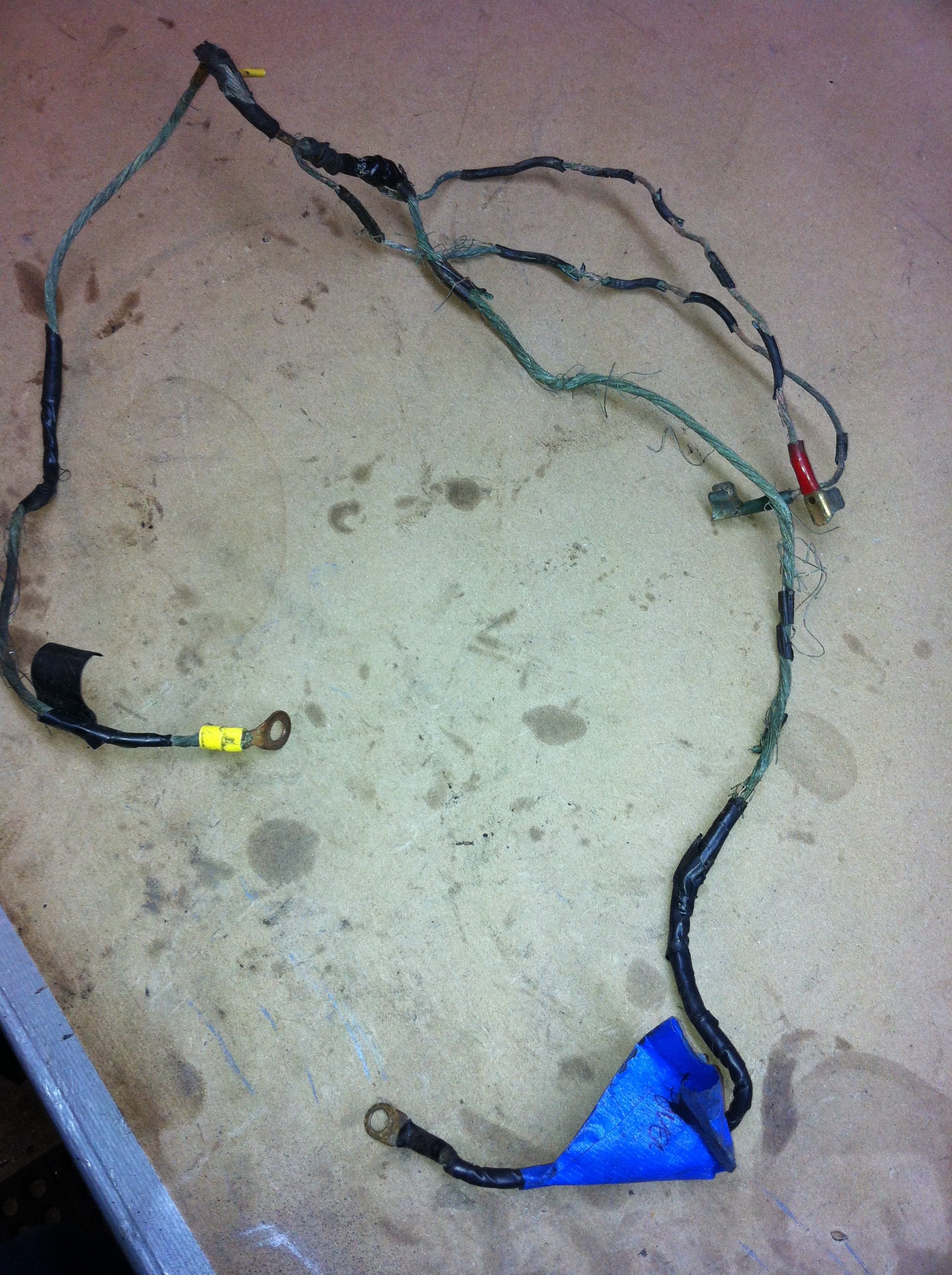 Only these wires are damaged, the other wiring appears to be relatively new and uncorroded