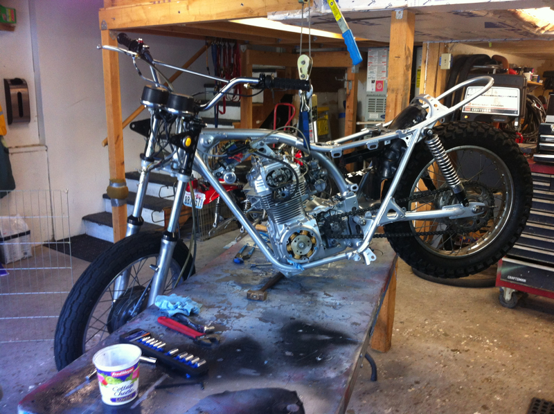 The bike comes off the assembly table