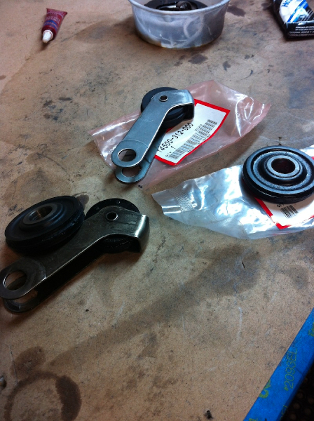 New cam chain tensioner wheels from Japan