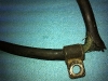 Starter cable insulation damaged and corroded