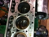 Head and head gasket look very good, pistons are coated with oil - not good