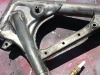 The frame is soda blasted to remove all remnants of old paint - it is rust-free