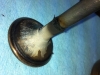 Valve has a lot of carbon buildup from the oil leaking into the stem